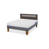 Cama Europea CIC Base Normal 2 Plazas Excellence Plus + Respaldo Munich
