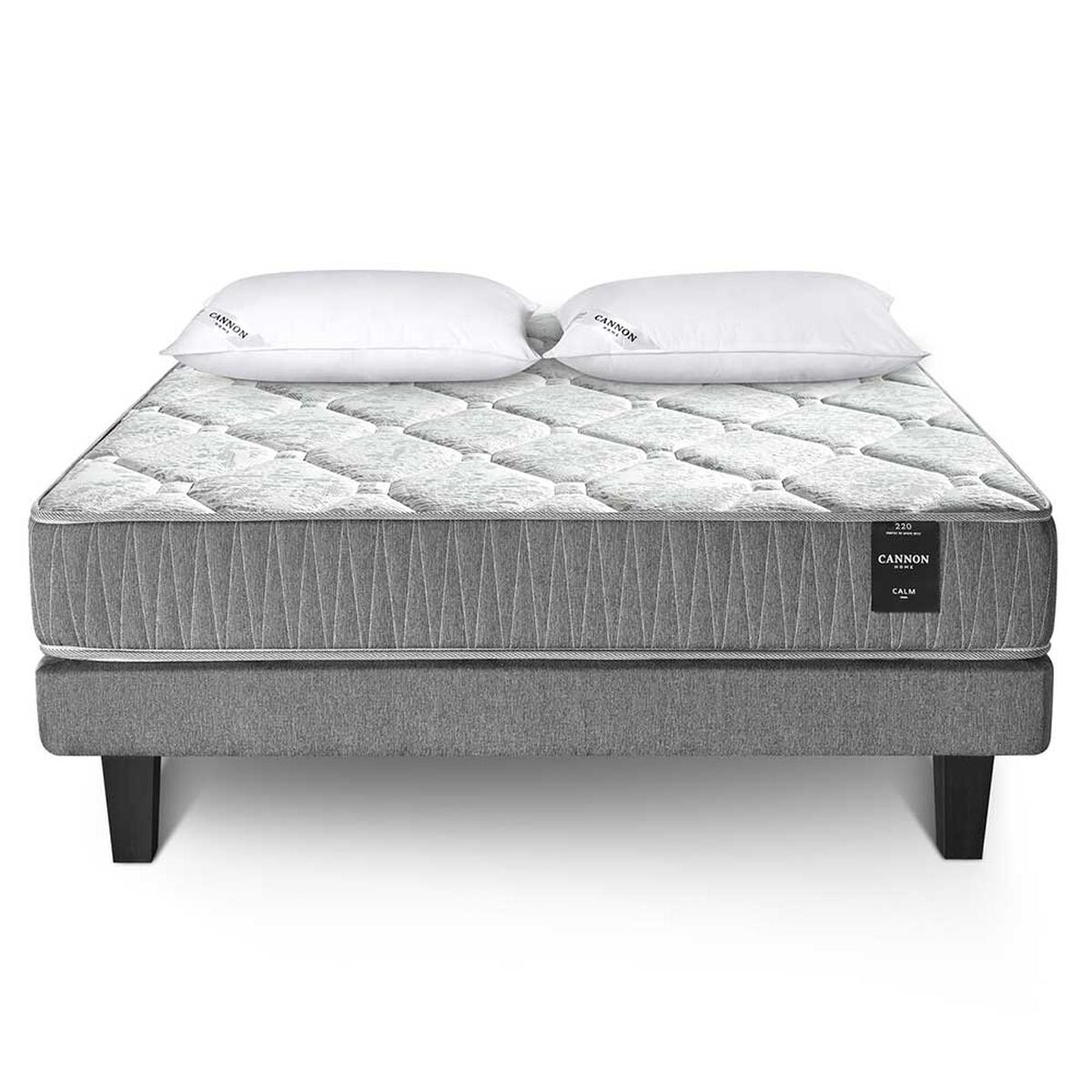Juegos de Dormitorio Cama Europea Cannon Calm 2 Plazas + 2 Almohadas