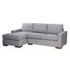 Sofá Seccional Izquierdo Latam Home Livorno 3 Cuerpos Gris Claro