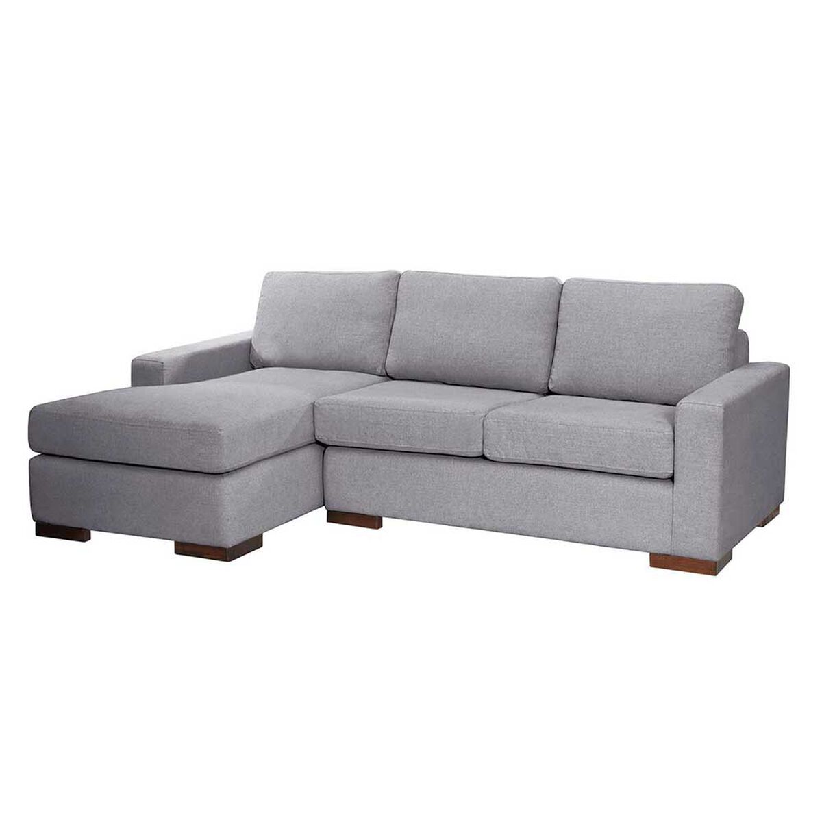 Sofá Seccional Izquierdo Latam Home Livorno 3 Cuerpos Gris Claro