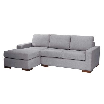 Sofá Seccional Izquierdo Latam Home Livorno 3 Cuerpos Gris Claro