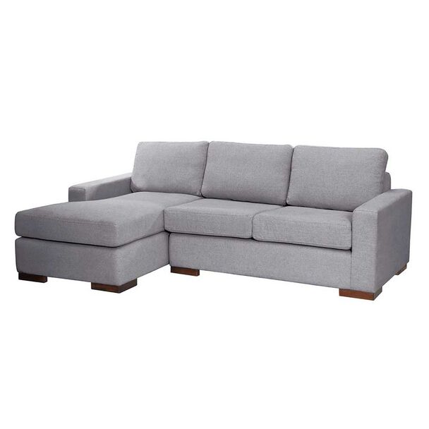 Sofá Seccional Izquierdo Latam Home Livorno 3 Cuerpos Gris Claro
