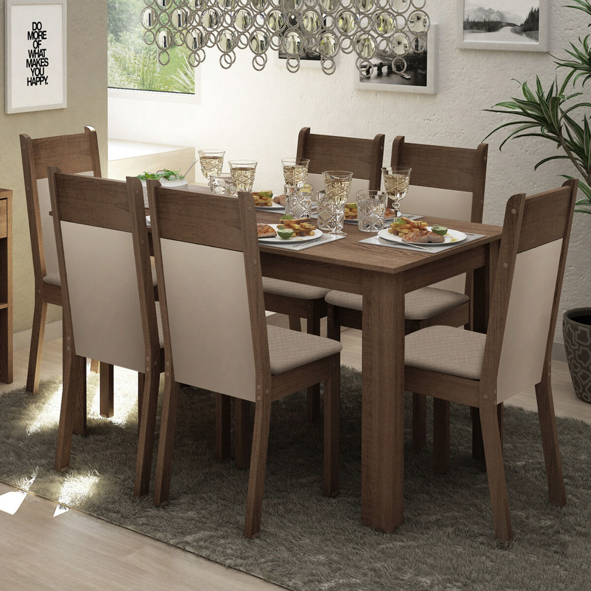 Juego de Comedor Exit Peumo 6 Sillas
