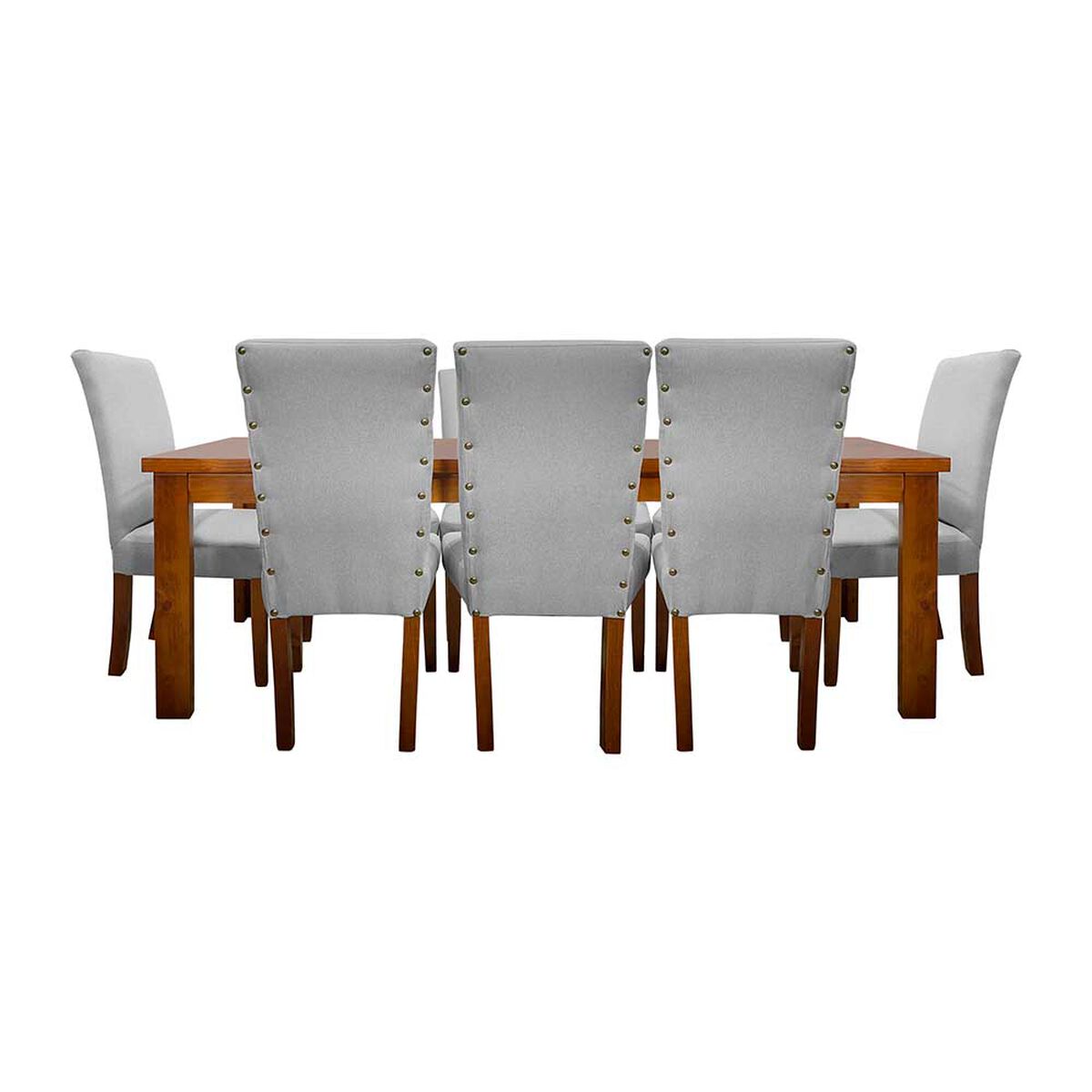 Juego de Comedor Living Factory Teka 8 Sillas Gris