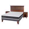 Cama Europea CIC 2 Plazas Ortopedic + Respaldo + 2 Veladores Torino