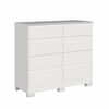 Cómoda Vekkahome Lara 8 Cajones Blanco