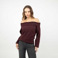 Sweater Mujer Soviet Burdeo