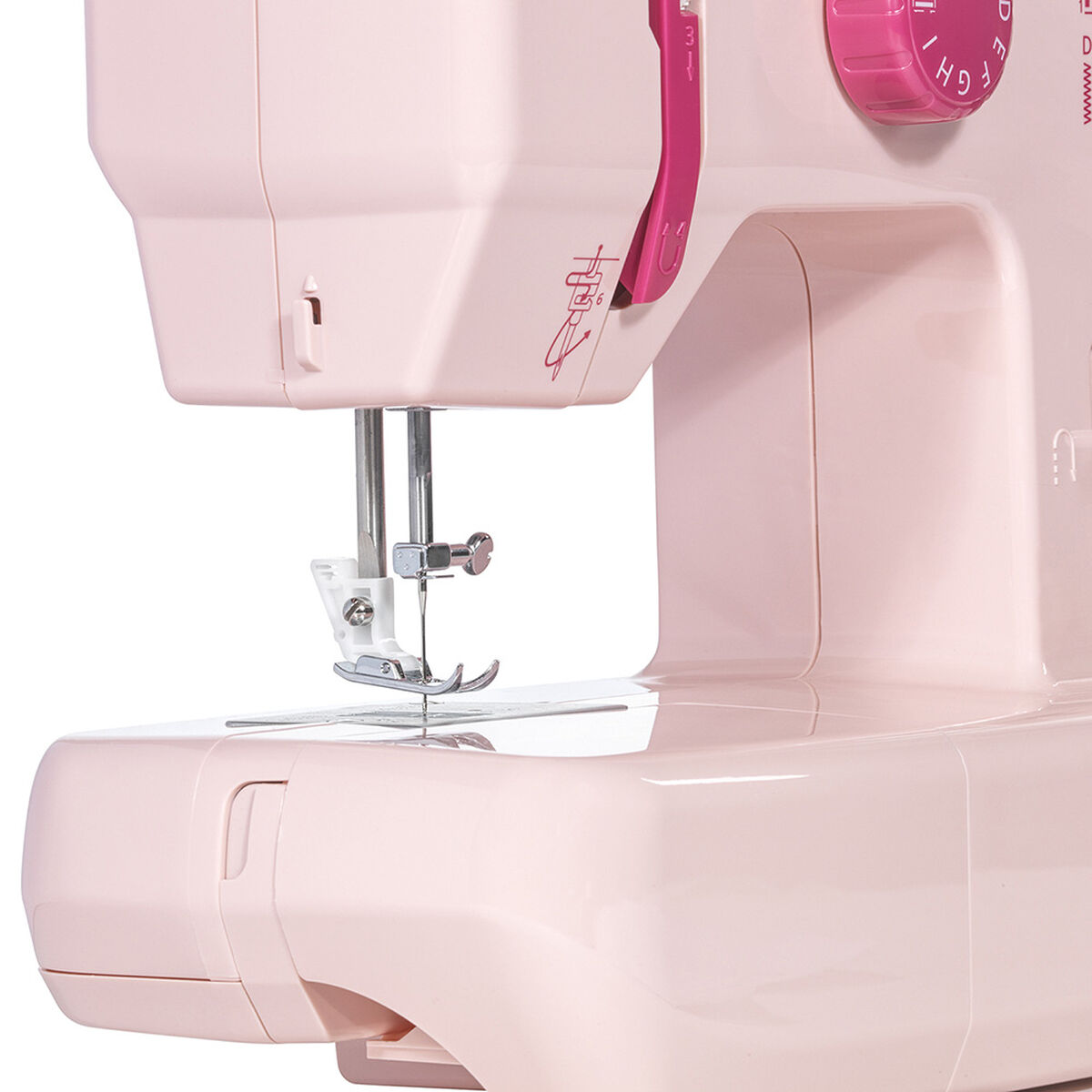 Máquina de Coser Brazo Libre Merritt ME 6 Rosada