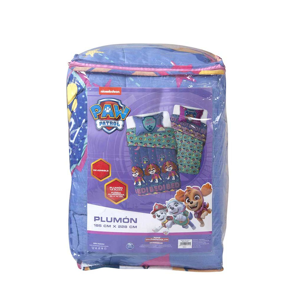 Plumón Infantil Paw Patrol 1,5 Plazas Skye Niña