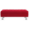 Banqueta Felpa Bodevir Lisboa 2 Cuerpos Rojo