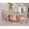 Juego de comedor Decocasa Louis 4 Sillas Off White
