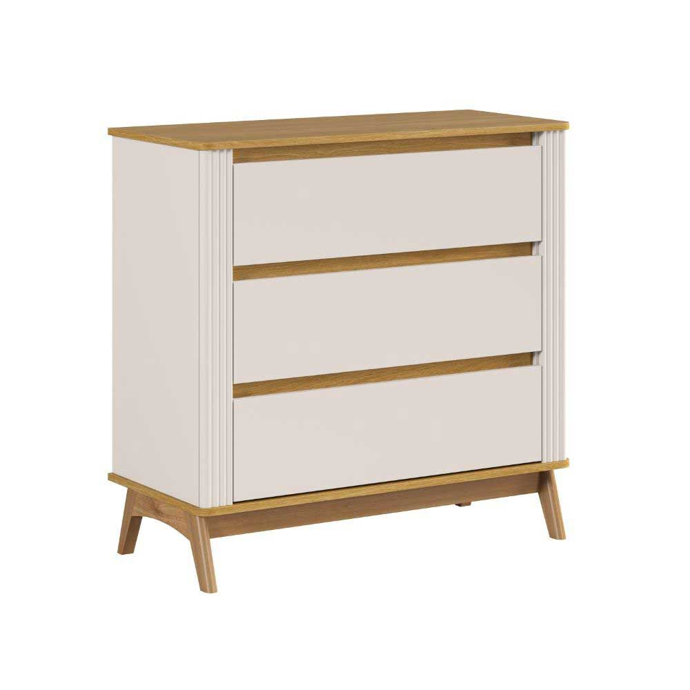 Comoda Amuv 3 Cajones Blanco