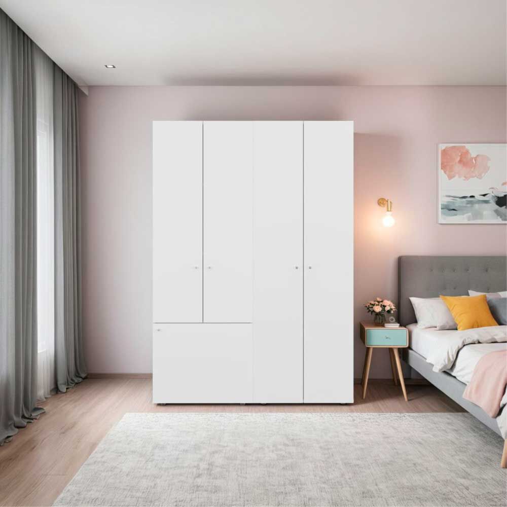 Combo Closet Tuhome 5 Puertas Dreams Blanco