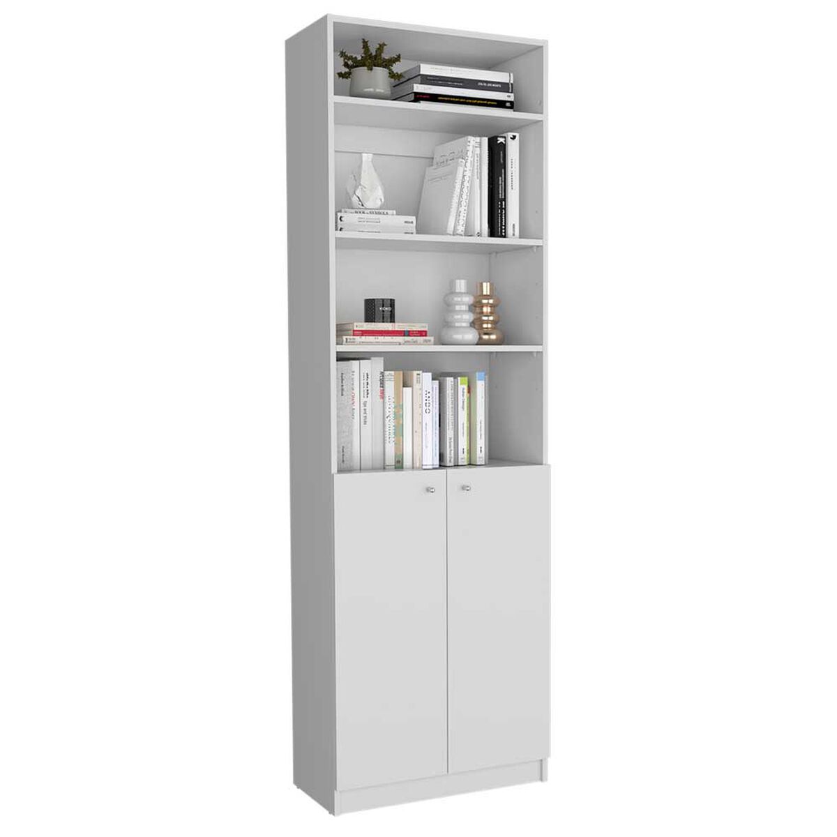 Estante 2 Puertas + Complemento TuHome Home Blanco