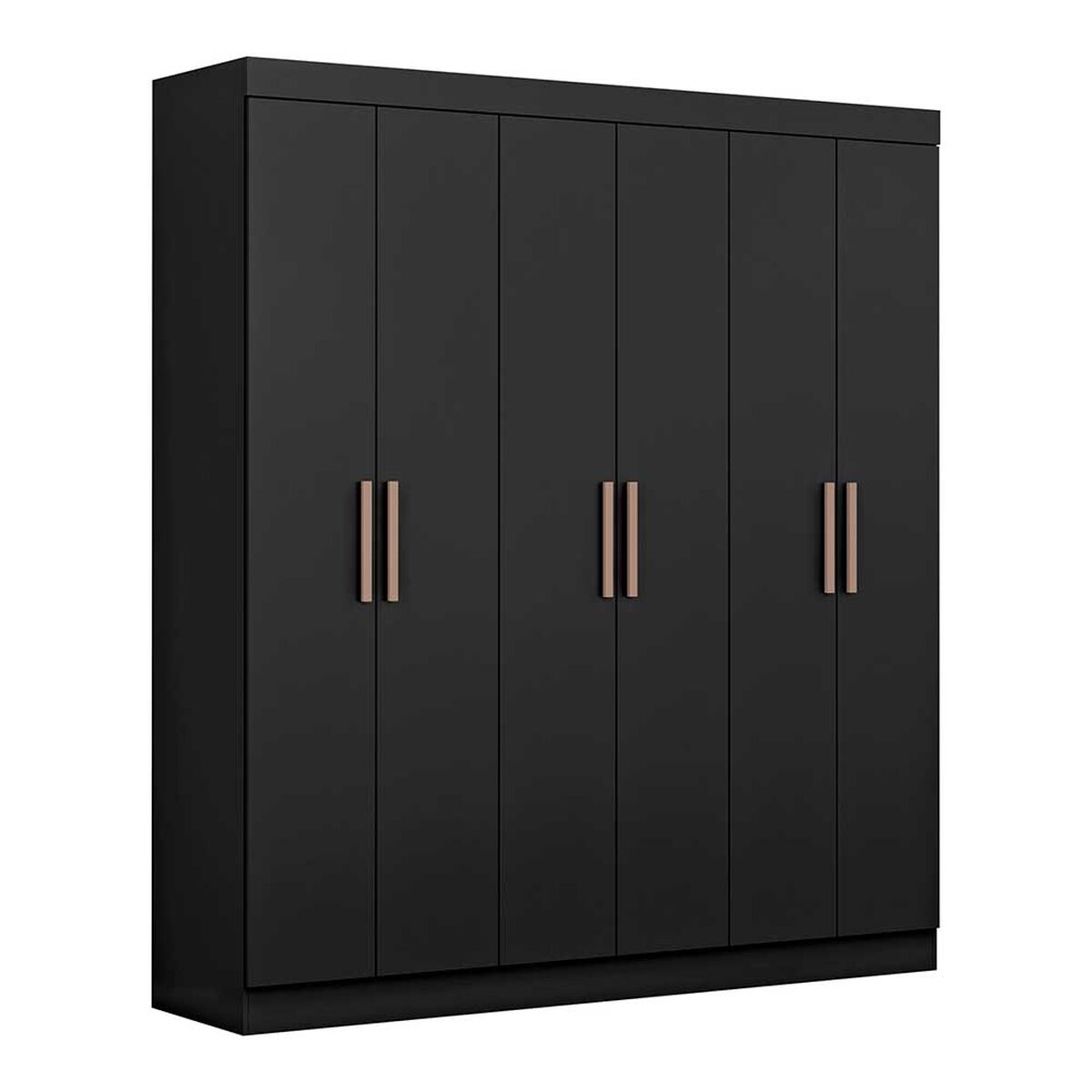 Closet Almore Atlanta 6 Puertas Negro