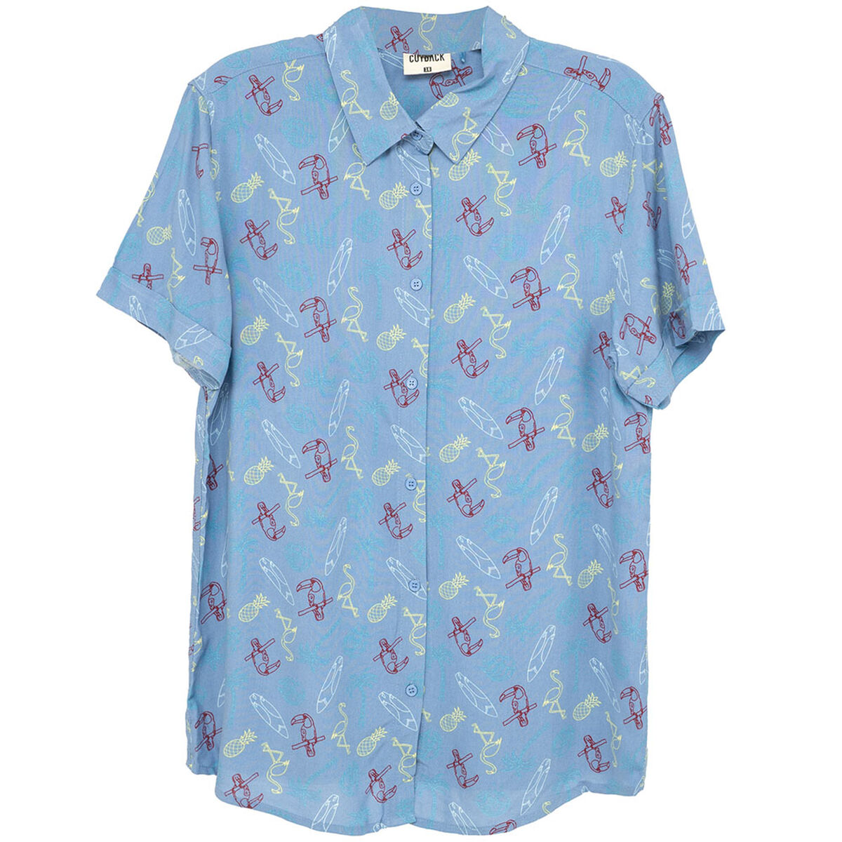 Camisa Estampada Manga Corta Ni&ntilde;o Cutback
