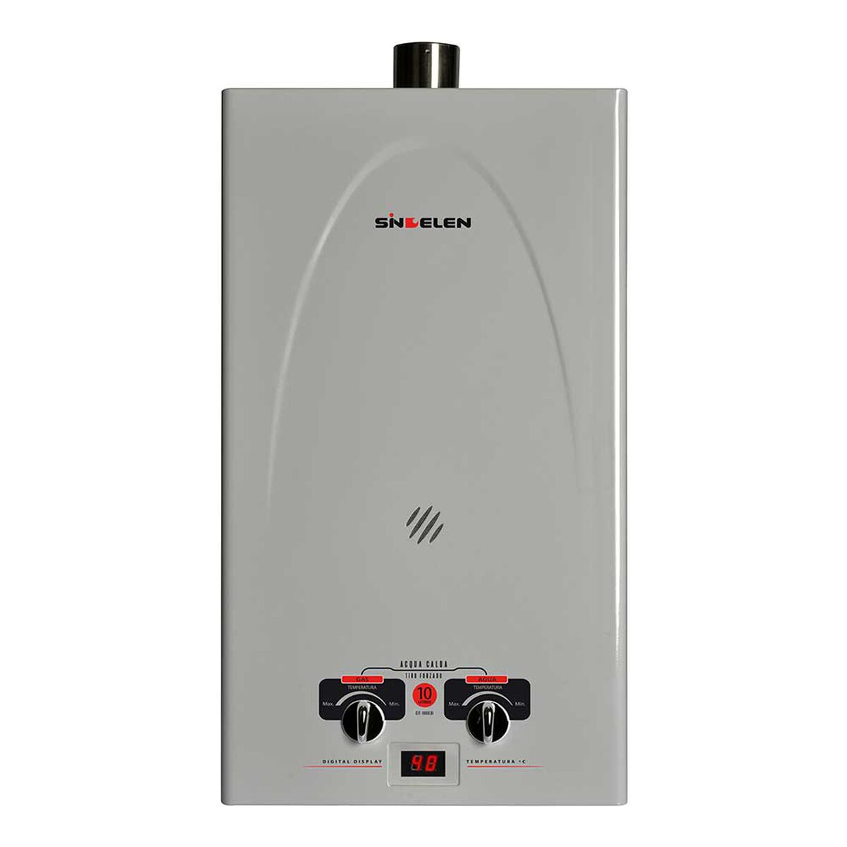 Calefont Gas Licuado Sindelen CFF-100GLSI 10 lt Tiro Forzado