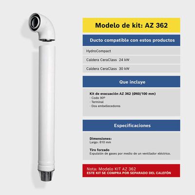 Imagen 2 del producto Kit de extracción Junkers AZ 362