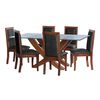 Juego de Comedor Latam Home Alicante 6 Sillas Negro