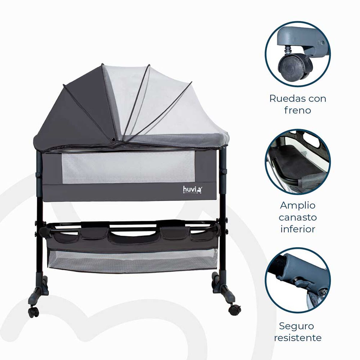 Cuna Cozy Negro Bebesit