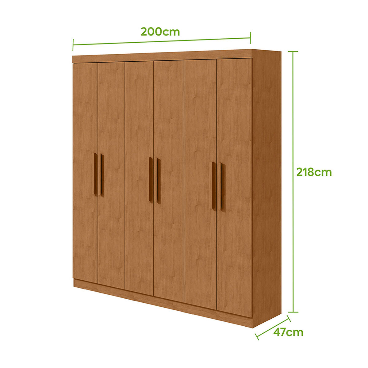 Closet Di Poretti Design Jazz 3 Cajones 6 Puertas Caf&eacute;