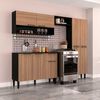 Mueble de Cocina Vekkahome Madri 1 Caj&oacute;n 9 Puertas Caf&eacute;