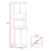 Muebles Alacena + Microondas + Barra Auxiliar TuHome Kitchen