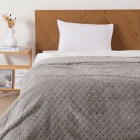 Frazada Mashini JQD Sh Atlantic 1.5 Plazas Gris