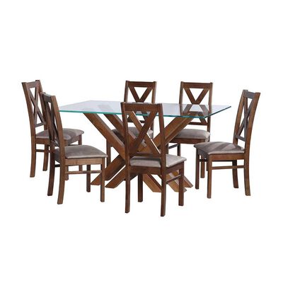Juego de Comedor Latam Home Merida 6 Sillas Gris