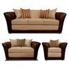 Juego de Living Elegant Detail Minesota Sof&aacute; 3 Cuerpos + Sof&aacute; 2 cuerpos + Sill&oacute;n 1 Cuerpo Beige