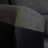 Seccional Derecho Elegant Houston Cheise Tela/PU 5 Cuerpos Gris