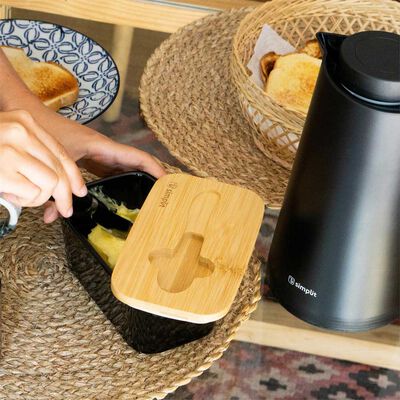 Imagen 2 del producto Mantequillero Cerpamica 600 ml + Cuchillo Simplit