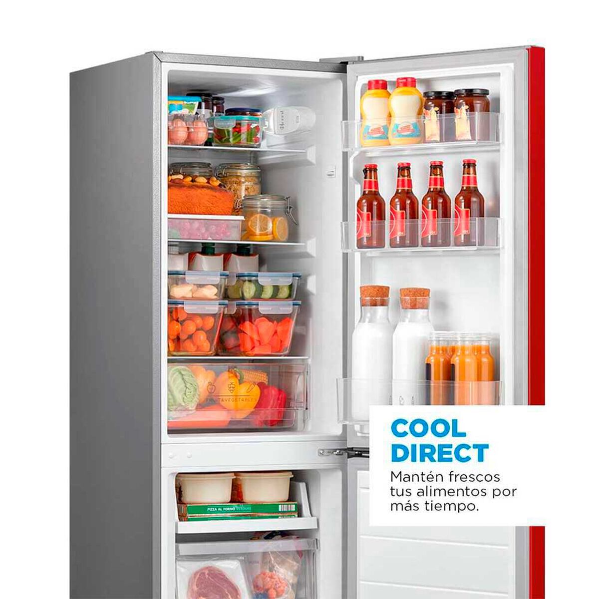 Refrigerador Fr&iacute;o Directo Midea MDRB241FGE13 169 lts.