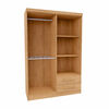 Closet Yardas Josefa 4 Puertas 2 Cajones Nogal