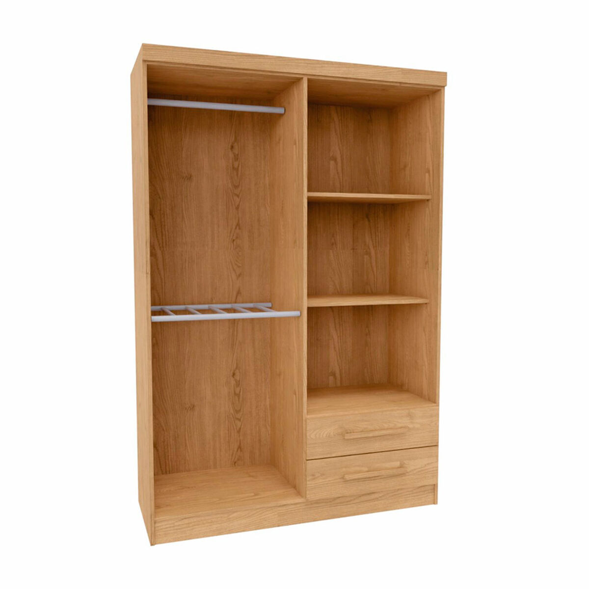 Closet Yardas Josefa 4 Puertas 2 Cajones Nogal