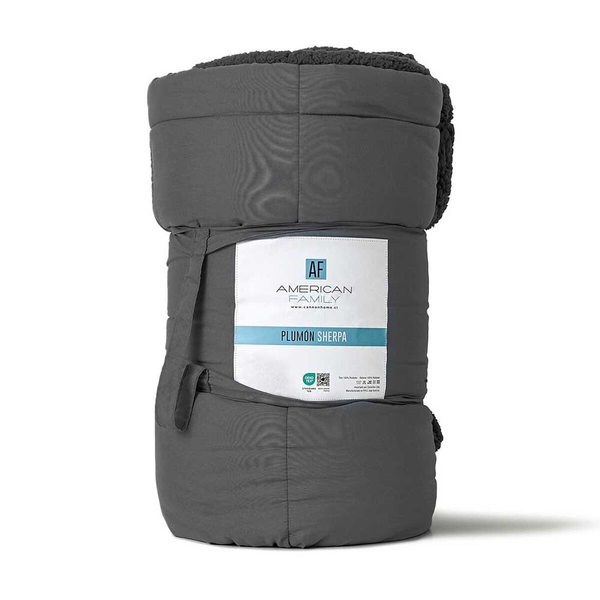 Plum&oacute;n Sherpa American Family 2 Plazas Rollo Gris