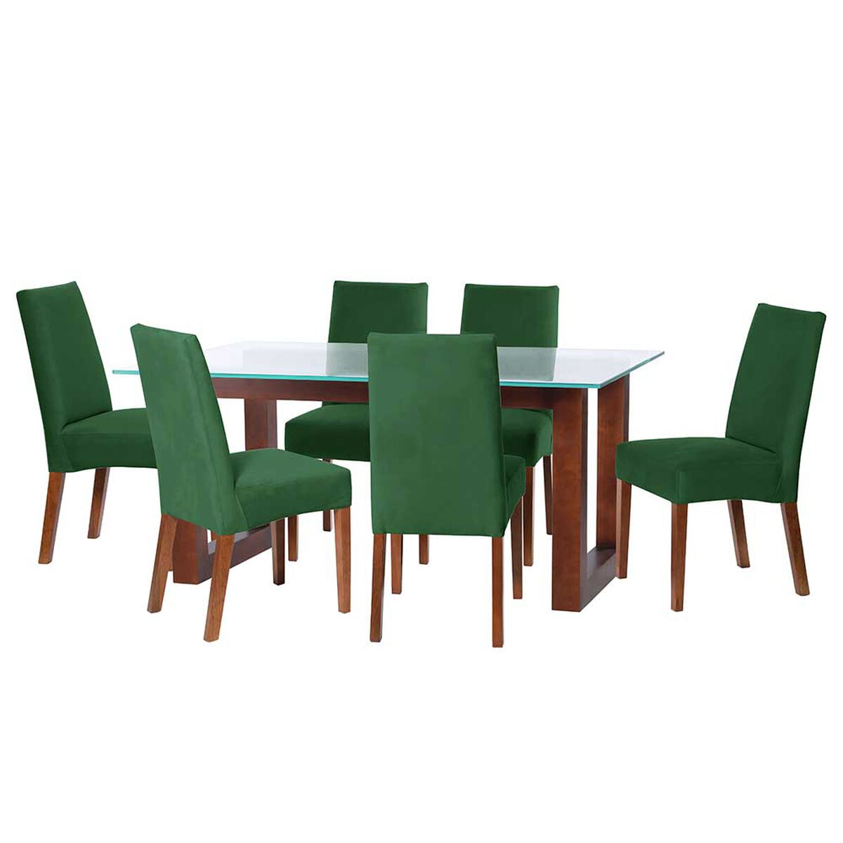 Juego de Comedor Latam Home Pamplona Murcia 6 Sillas Cuero Caf&eacute; Moro