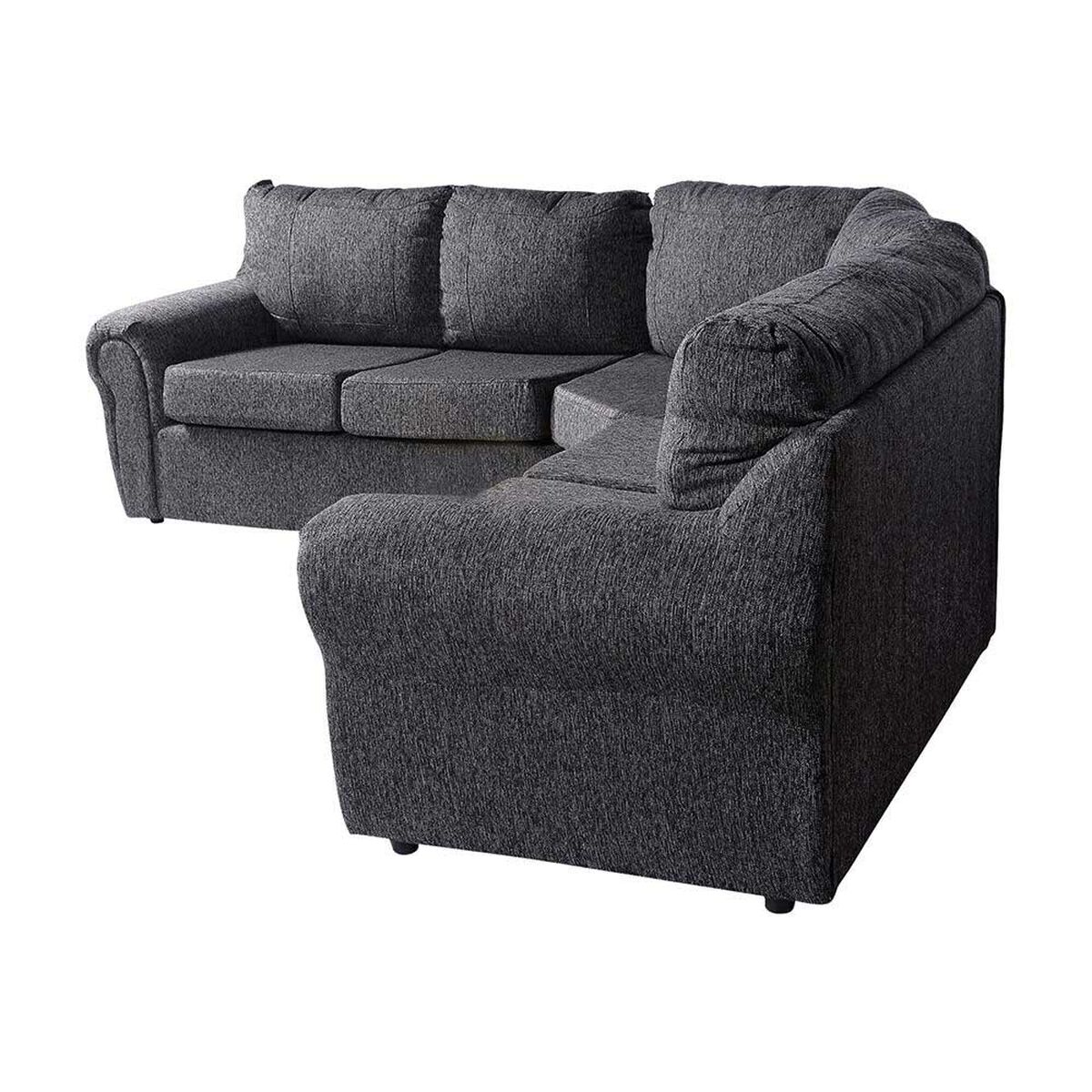 Sof&aacute; Seccional Kea Ikarus Tela 5 Cuerpos Gris