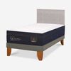 Cama Europea CIC 1,5 Plaza Super Premium +  Respaldo Tigris