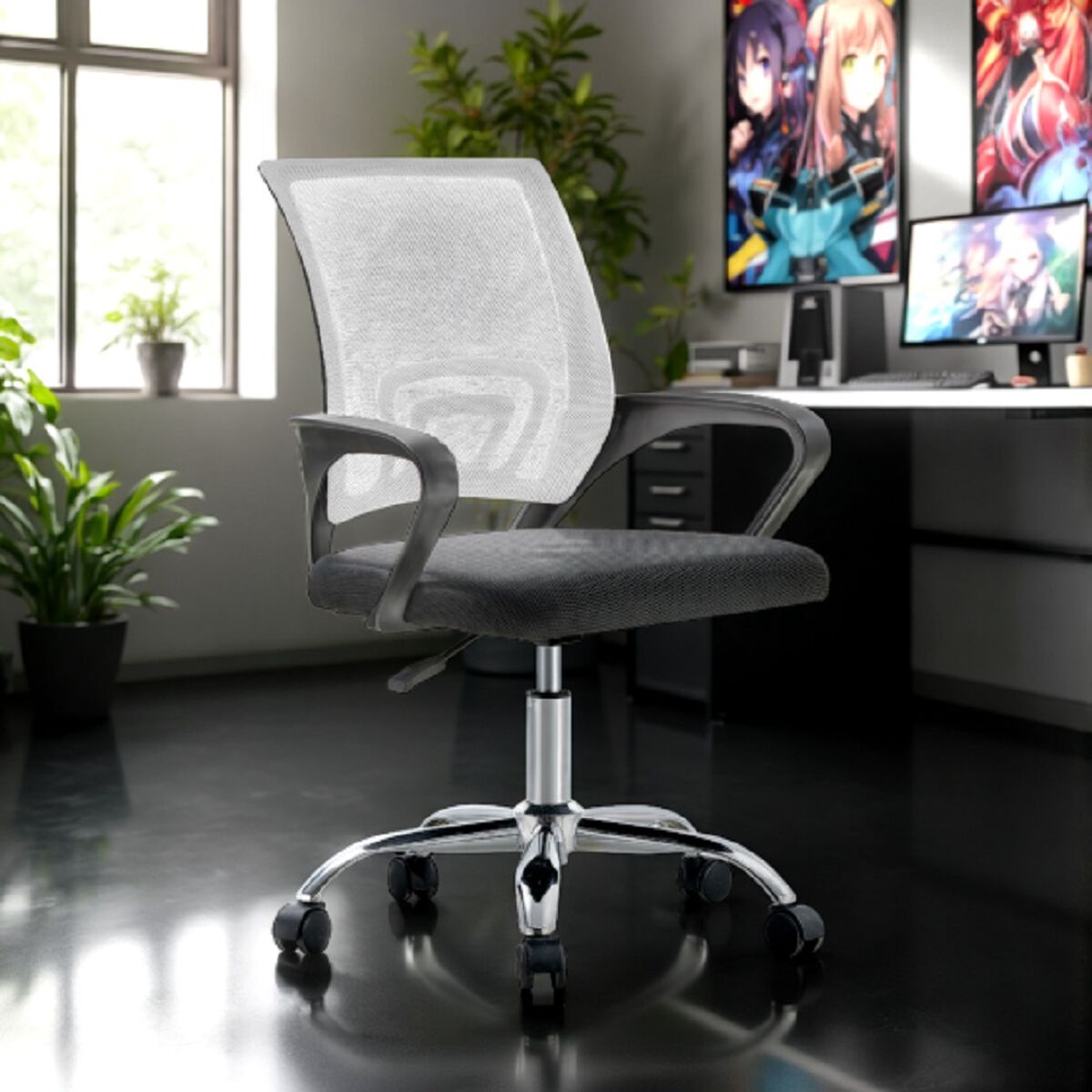 Silla Escritorio Arthome BM-520MW Blanco