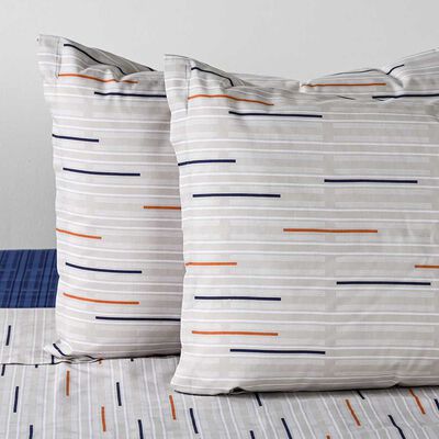 Imagen 2 del producto Juego de Sábanas American Family 144 Hilos King Trazos Beige