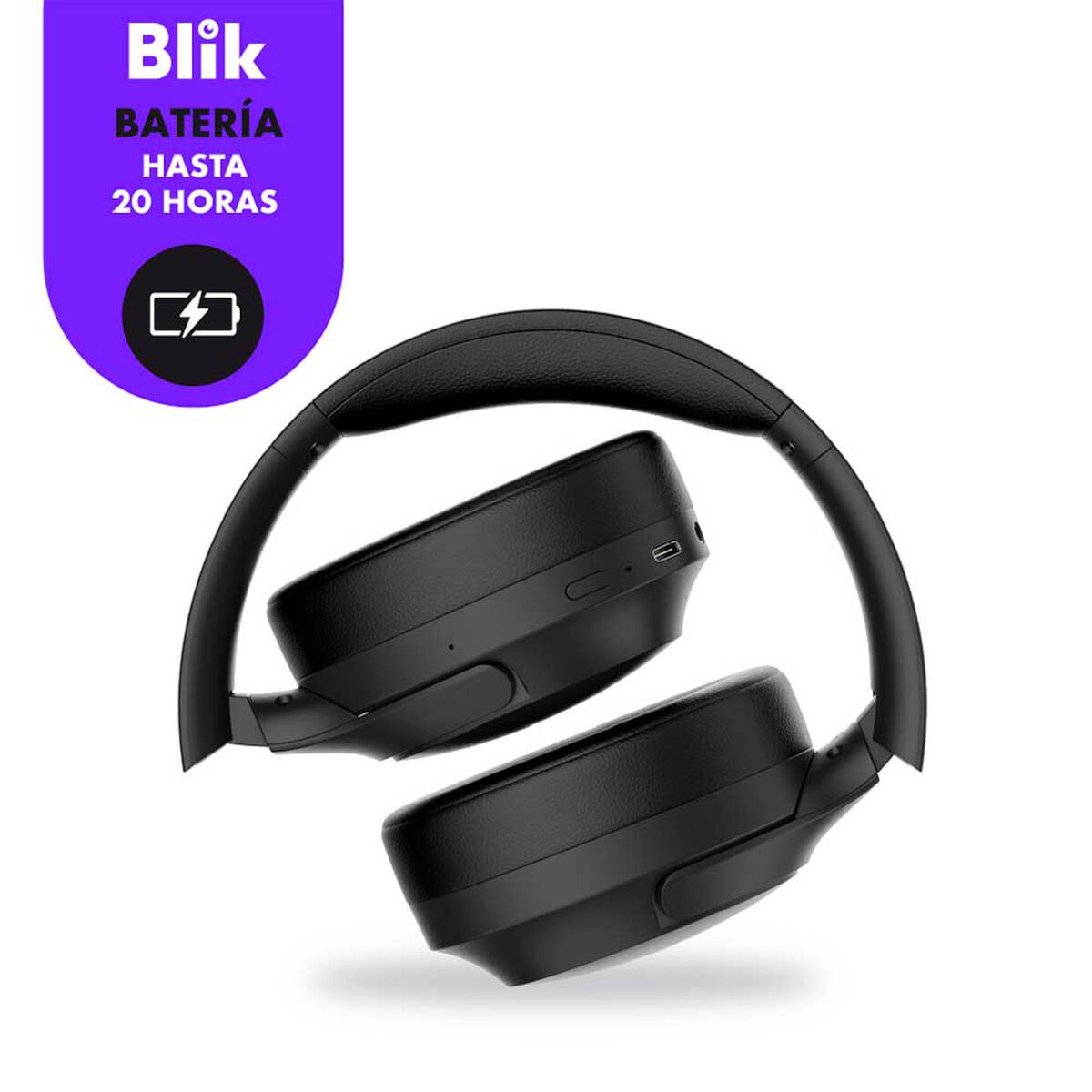 Audífonos Bluetooth Over Ear Blik Essence 700 Negro