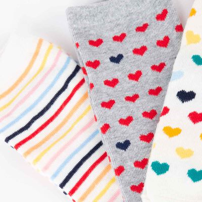 Imagen 2 del producto Pack 3 Calcetines Mujer Icono Crudo