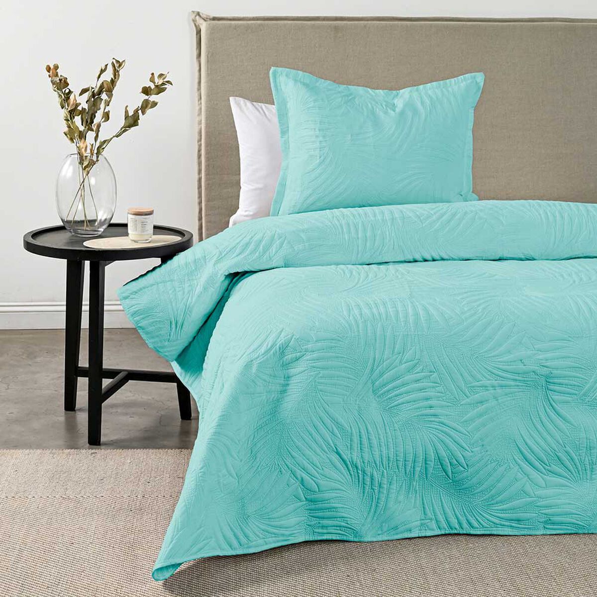 Quilt American Family 1.5 Plazas Marquis Aqua