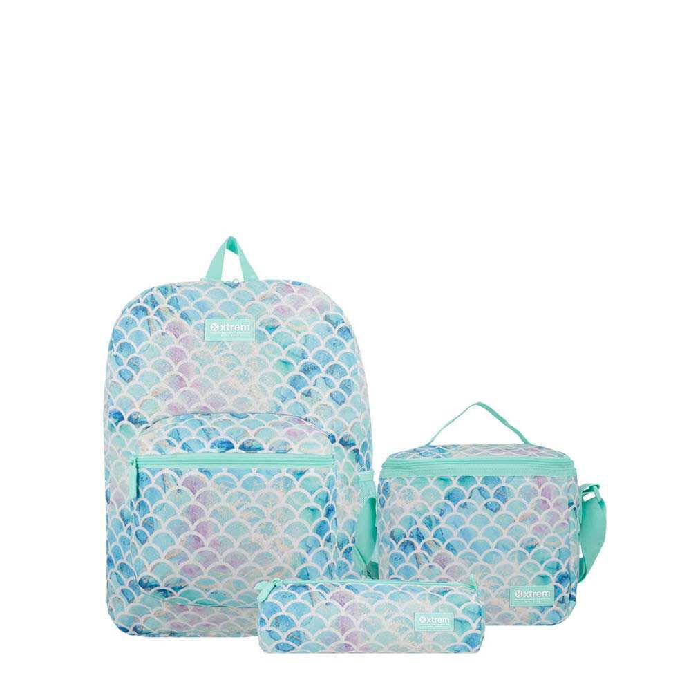 Triple Pack 5XT Mochila Niña Xtrem Verde Agua
