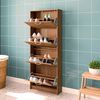 Zapatero Vekkahome Nick 4 puertas Caf&eacute;