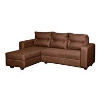 Sofá Seccional Derecho Diseño A&M Home Denis 3 Cuerpos Chocolate
