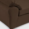 Seccional Muebles MPR Array&aacute;n 2-1-2 Cuerpos Felpa Chocolate
