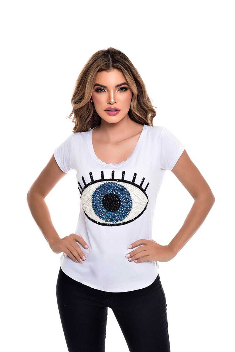 Polera Manga Corta Mujer Rock Caviar