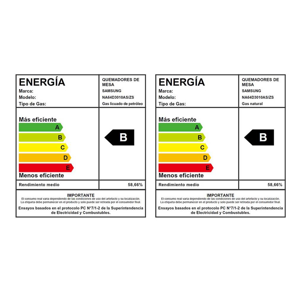 Encimera Samsung NA64D3010AS/ZS 4 Quemadores